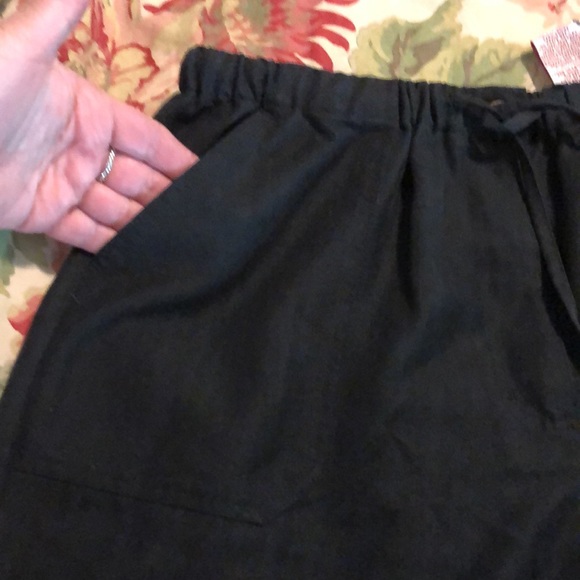 CARIBBEAN JOE Size XL Casual Pant Lounge Tie Waist Monochromatic Stripe $69 NEW - Picture 5 of 11